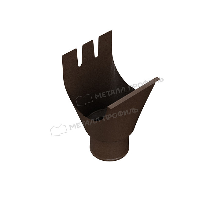 Воронка водосборная МЕТАЛЛ ПРОФИЛЬ ПРОЕКТ D350х150 Ral 9003