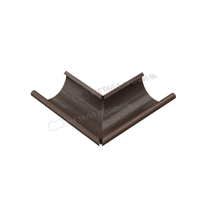 Угол желоба наружный МЕТАЛЛ ПРОФИЛЬ Foramina PUR D150 Ral 8017